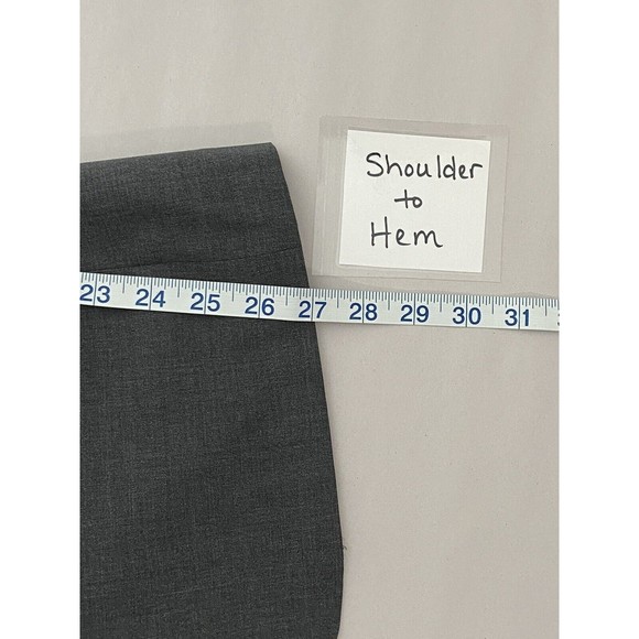 John Varvatos Wool Blazer Mens Size 40R Gray Sports Suit Jacket Notch Career - Picture 16 of 16